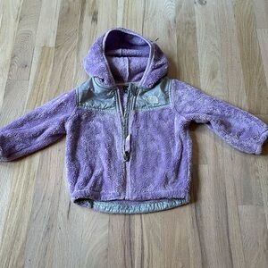 12-18 months purple North Face lightweight fleece jacket